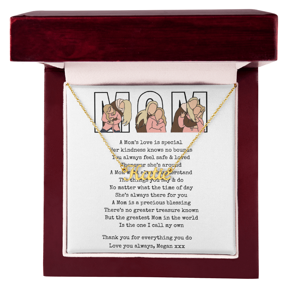 Personalized Mom Name Necklace