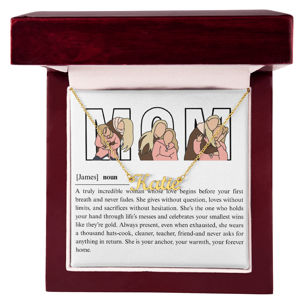 Personalized Mom Name Necklace