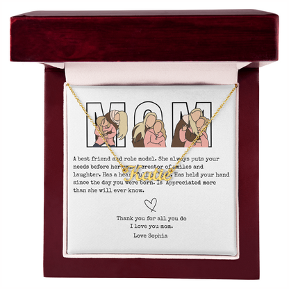 Personalized Mom Name Necklace