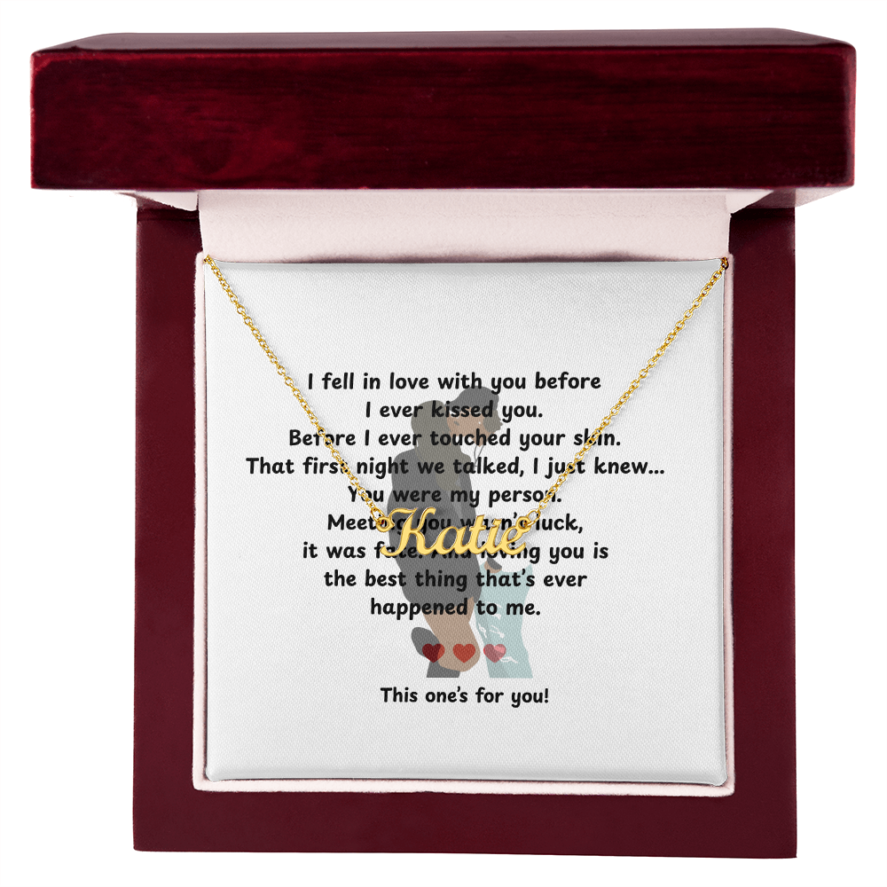 Personalized This One's For You Name Necklace