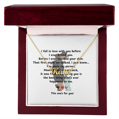Personalized This One's For You Name Necklace