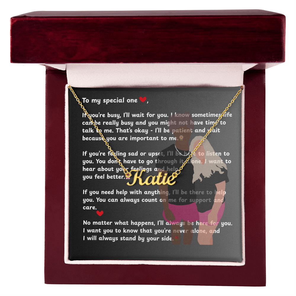 Personalized To My Special One Name Necklace
