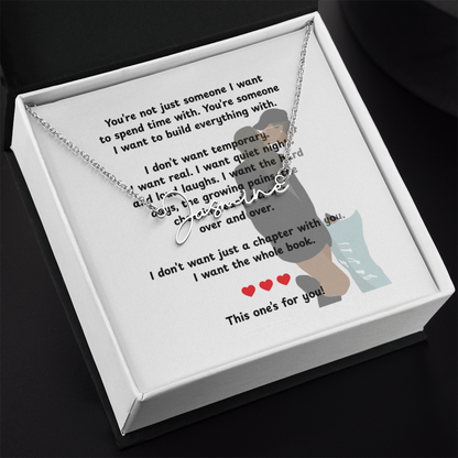 Personalized This One's For You Signature Name Necklace