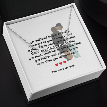 Personalized This One's For You Signature Name Necklace