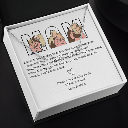Personalized Mom Signature Name Necklace