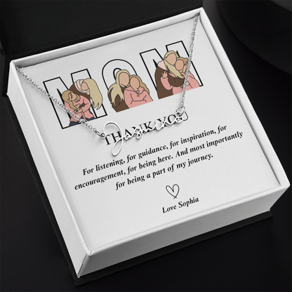 Personalized Mom Signature Name Necklace