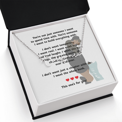 Personalized This One's For You Signature Name Necklace