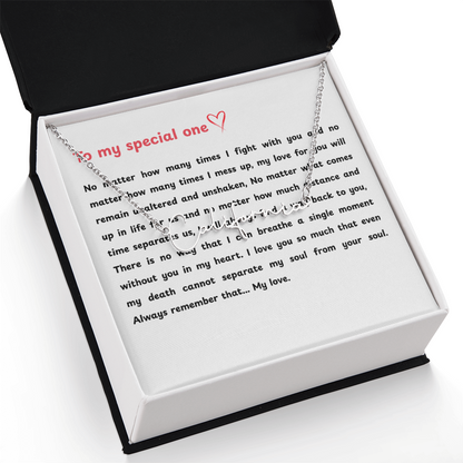Personalized To My Special One Signature Name Necklace
