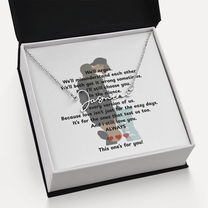Personalized This One's For You Signature Name Necklace