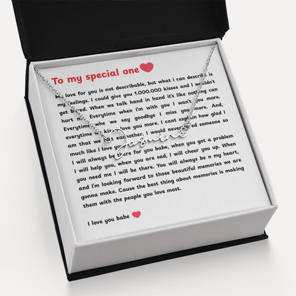 Personalized To My Special One Signature Name Necklace