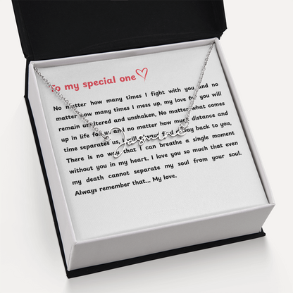 Personalized To My Special One Signature Name Necklace