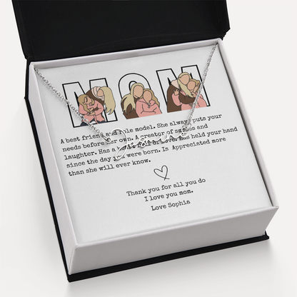 Personalized Mom Signature Name Necklace