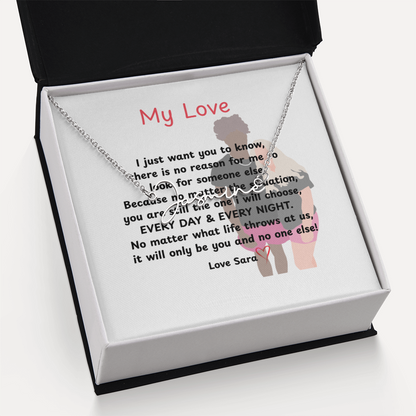 Personalized My Love Signature Name Necklace