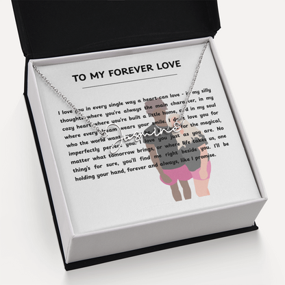 Personalized To My Forever Love Signature Name Necklace