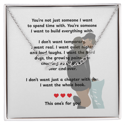 Personalized This One's For You Signature Name Necklace