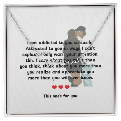 Personalized This One's For You Signature Name Necklace