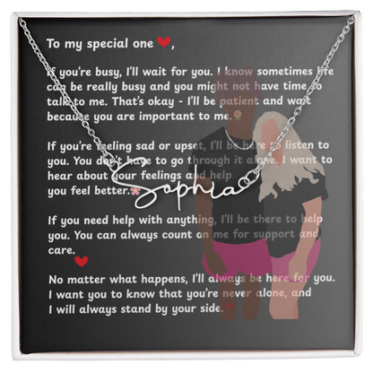 Personalized To My Special One Signature Name Necklace