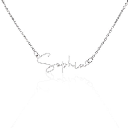 Personalized Mom Signature Name Necklace