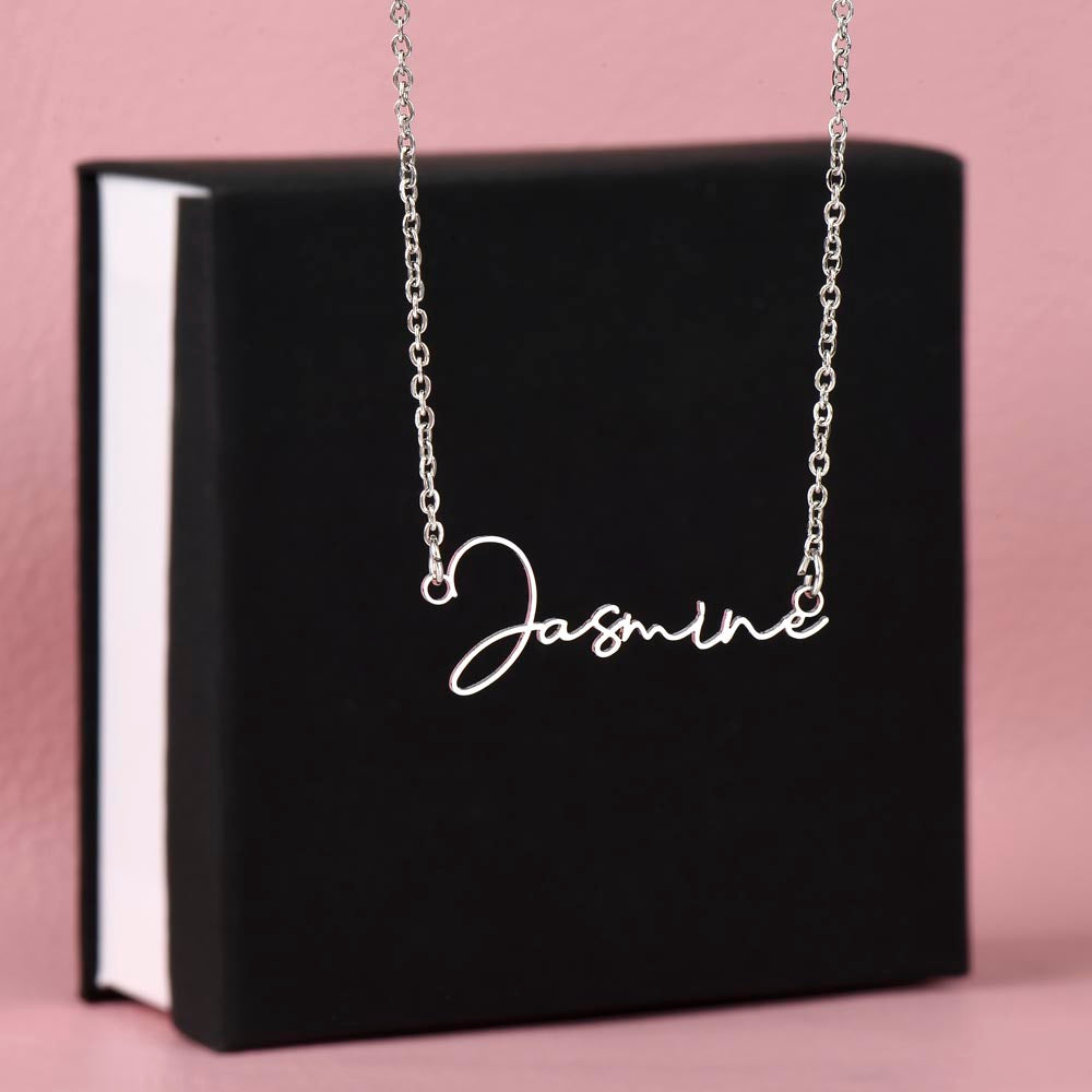Personalized Mom Signature Name Necklace