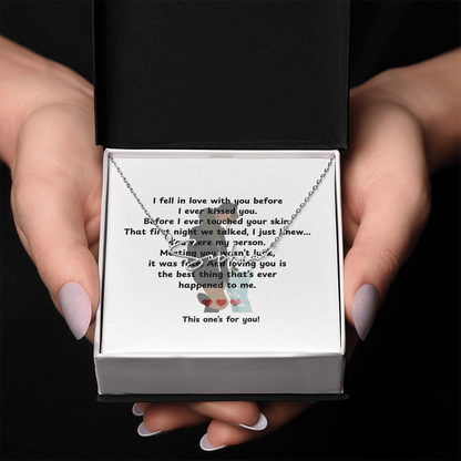 Personalized This One's For You Signature Name Necklace