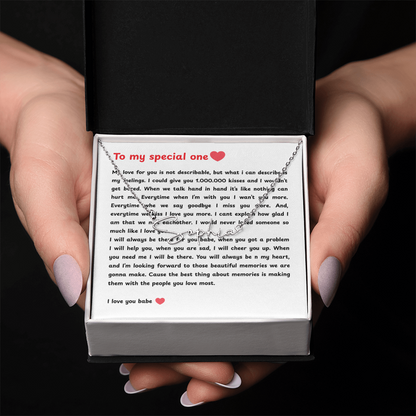 Personalized To My Special One Signature Name Necklace