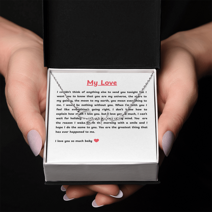 Personalized My Love Signature Name Necklace