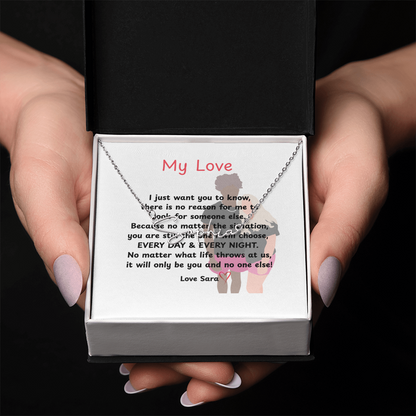 Personalized My Love Signature Name Necklace