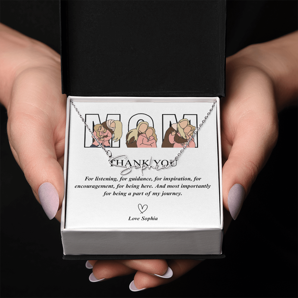 Personalized Mom Signature Name Necklace