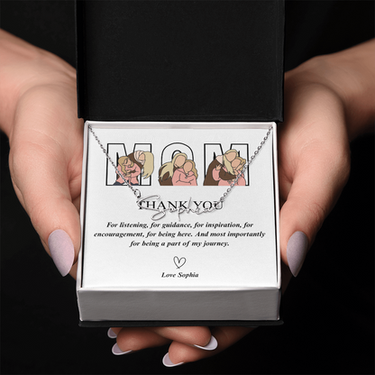 Personalized Mom Signature Name Necklace