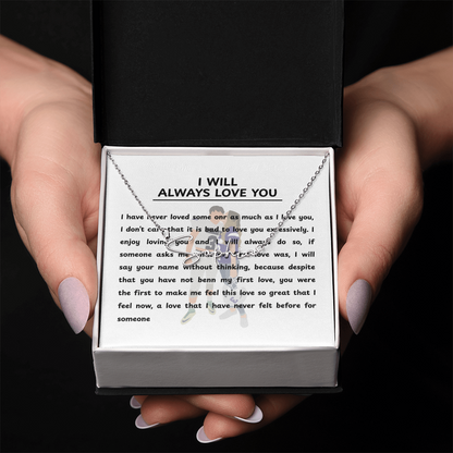 Personalized I Will Always Love You Signature Name Necklace