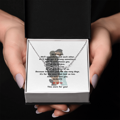 Personalized This One's For You Signature Name Necklace
