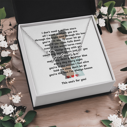 Personalized This One's For You Signature Name Necklace