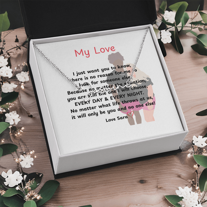 Personalized My Love Signature Name Necklace