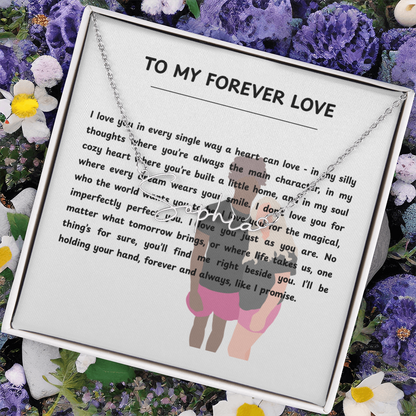 Personalized To My Forever Love Signature Name Necklace