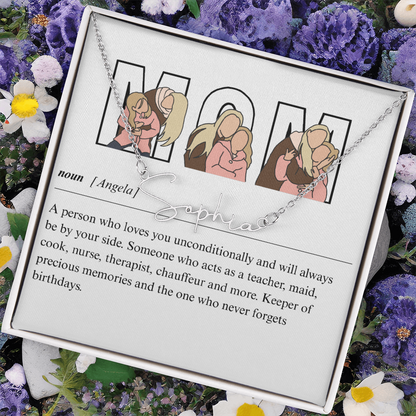 Personalized Mom Signature Name Necklace