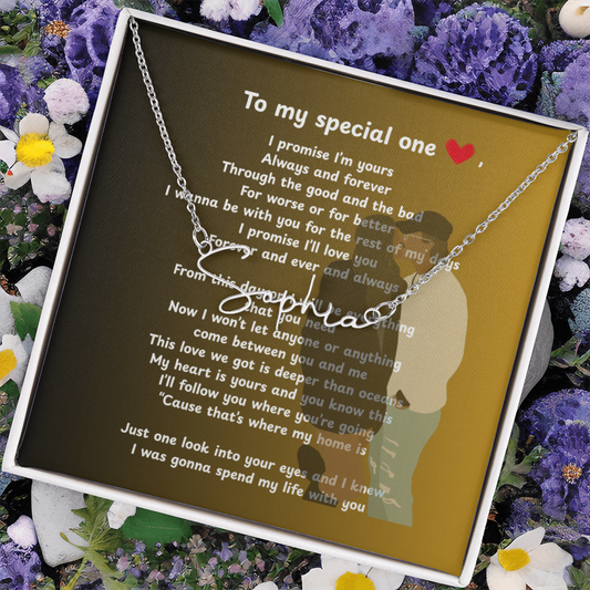 Personalized To My Special One Signature Name Necklace