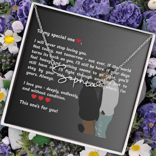 Personalized To My Special One Signature Name Necklace