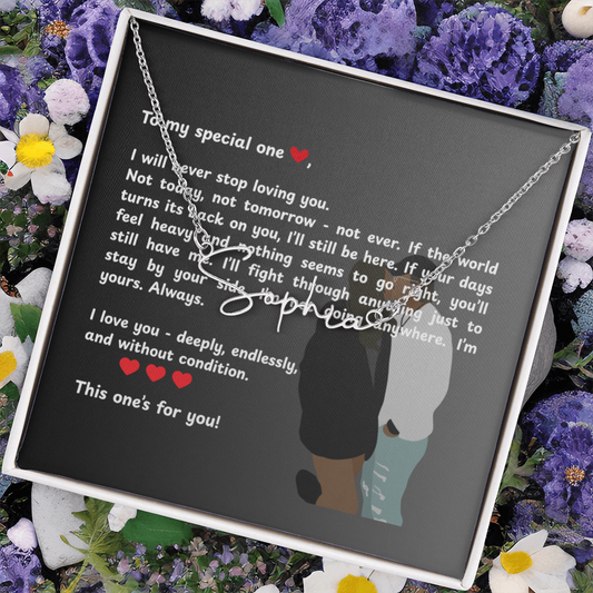 Personalized To My Special One Signature Name Necklace