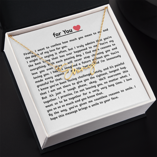 Personalized For You  Signature Name Necklace