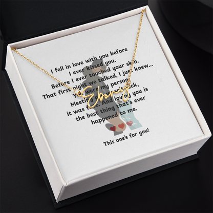 Personalized This One's For You Signature Name Necklace