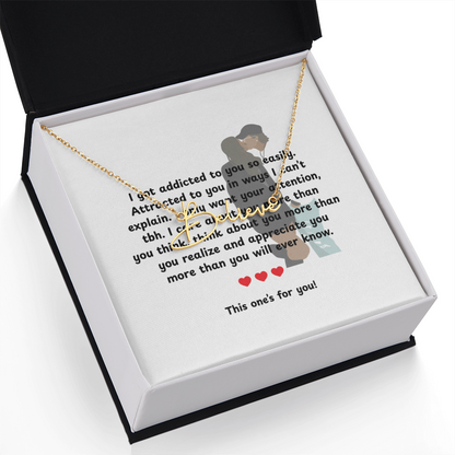 Personalized This One's For You Signature Name Necklace