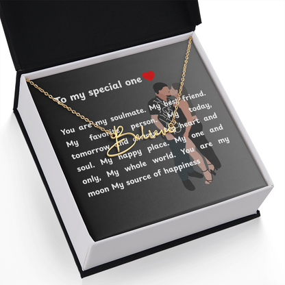 Personalized To My Special One Signature Name Necklace