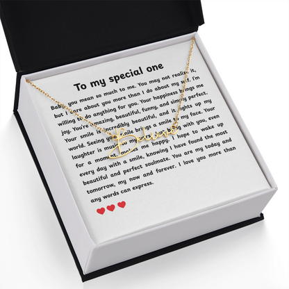 Personalized To My Special One Signature Name Necklace