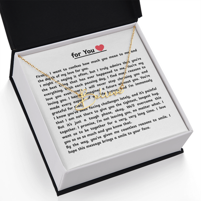 Personalized For You  Signature Name Necklace