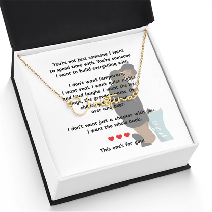 Personalized This One's For You Signature Name Necklace