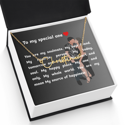 Personalized To My Special One Signature Name Necklace