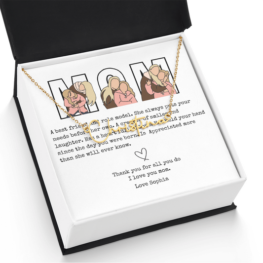 Personalized Mom Signature Name Necklace