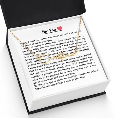 Personalized For You  Signature Name Necklace