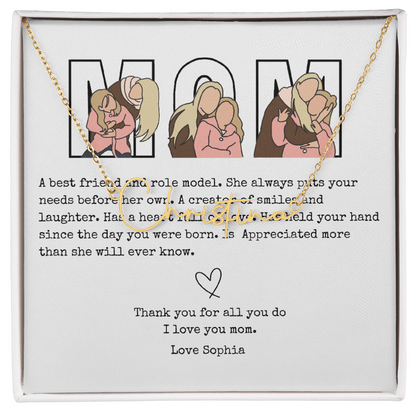 Personalized Mom Signature Name Necklace