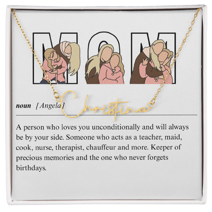 Personalized Mom Signature Name Necklace